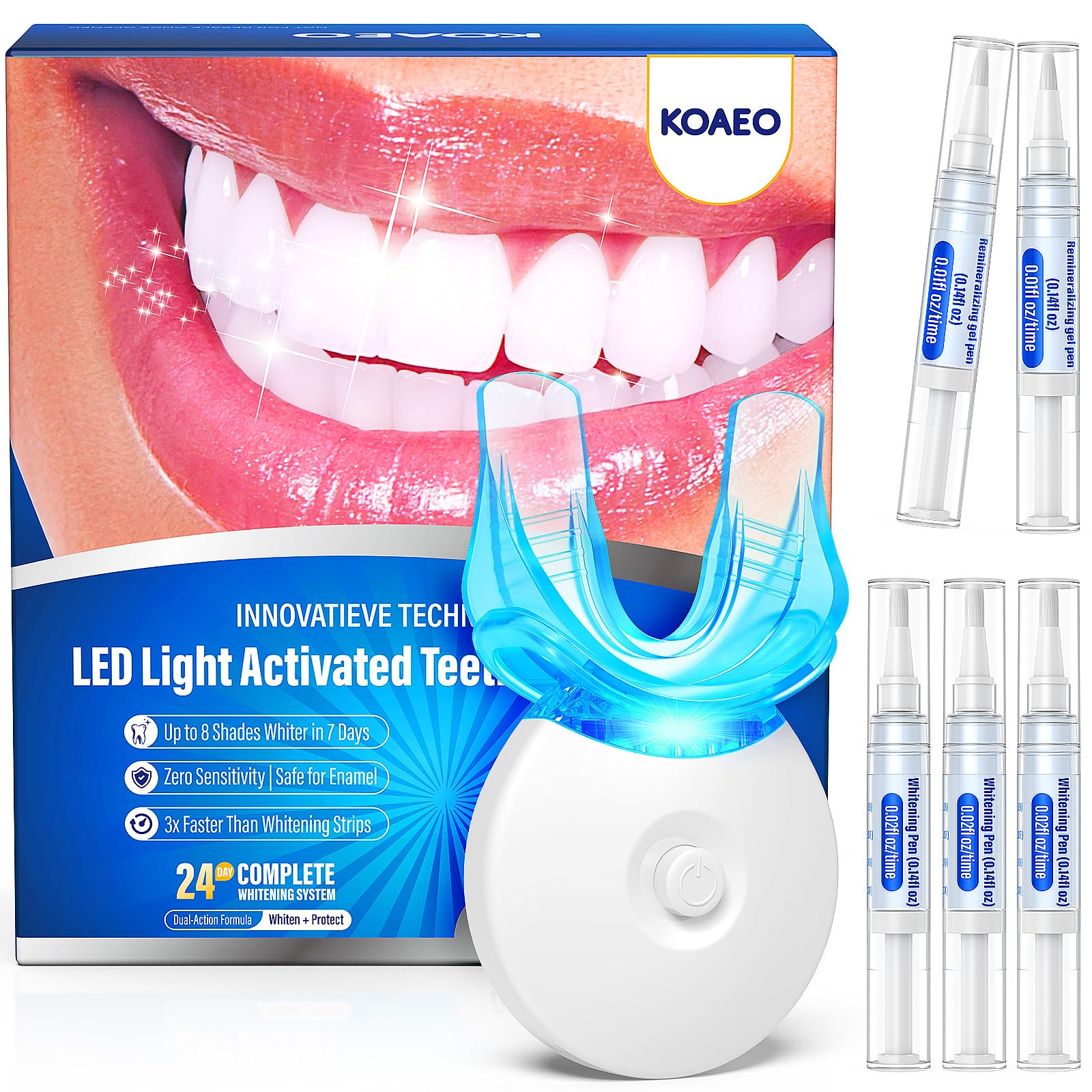 KOAEO front packaging menta mostrando el kit completo y beneficios