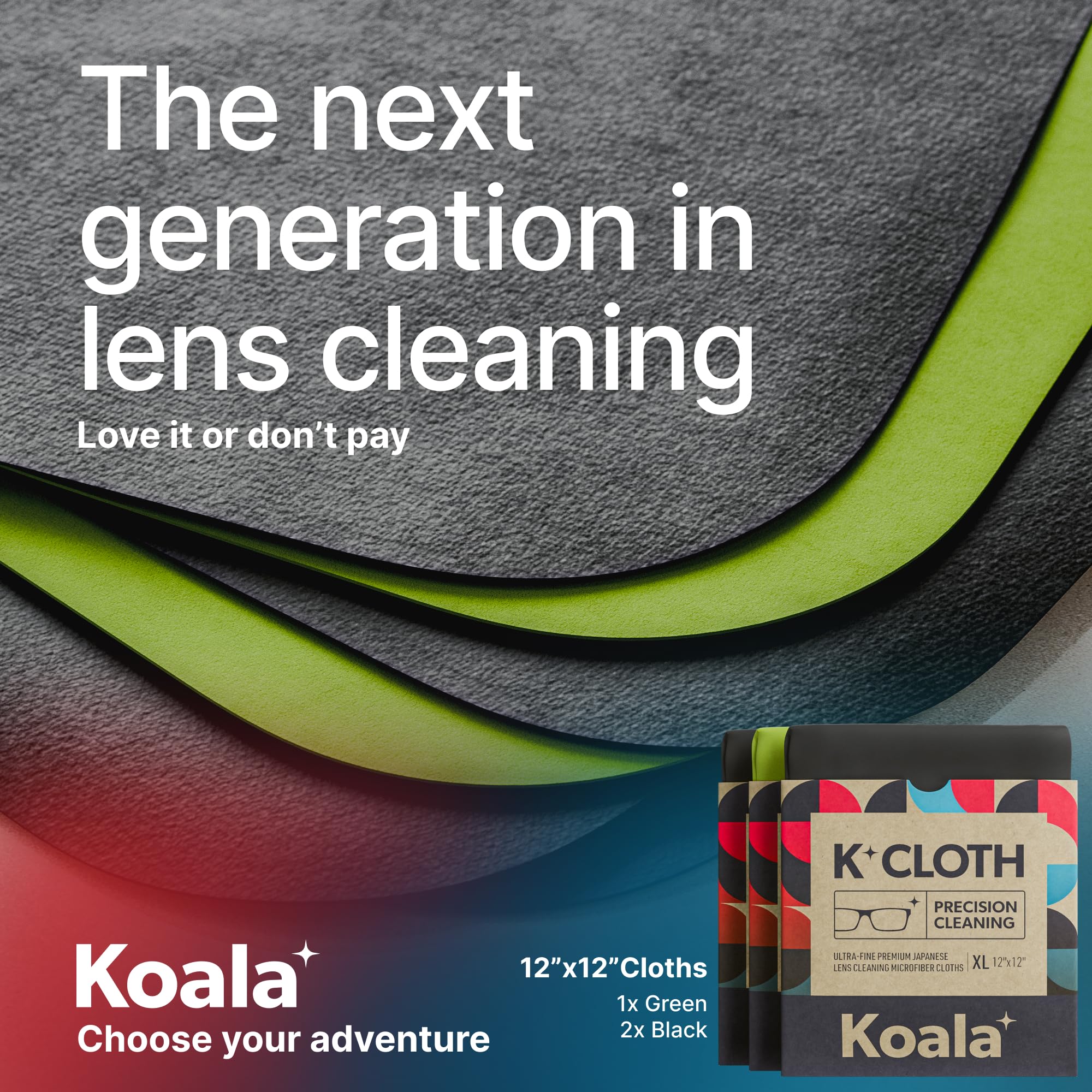 Koala etiqueta con material e instrucciones, información clara