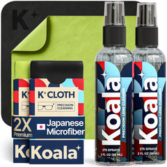 Koala Lifestyle kit frontal mostrando envase y paños, limpieza eficiente