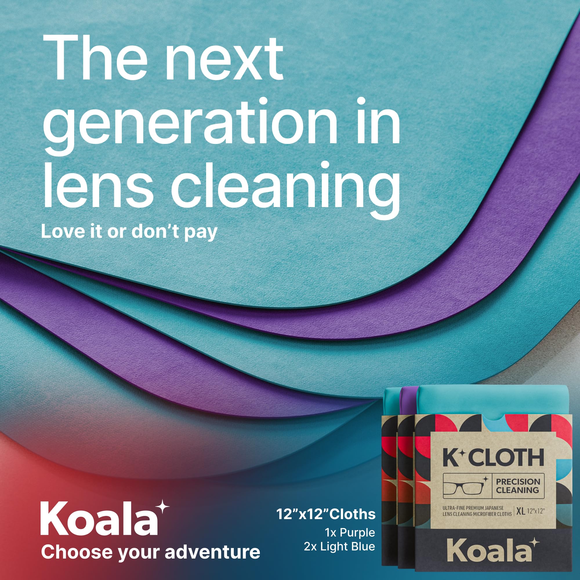 Koala Lifestyle paño limpiando lente de cámara, protege recubrimientos