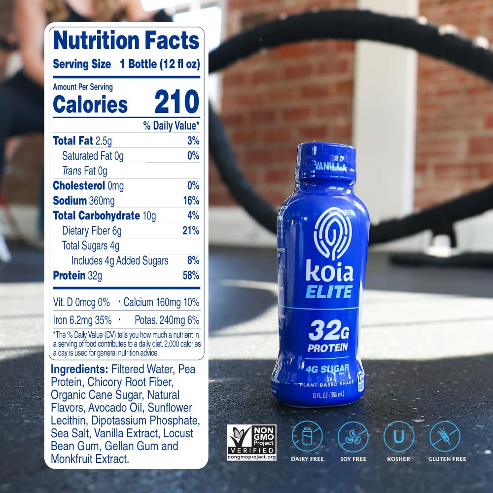 Koia botella en mano ideal para consumo rápido tras entrenar