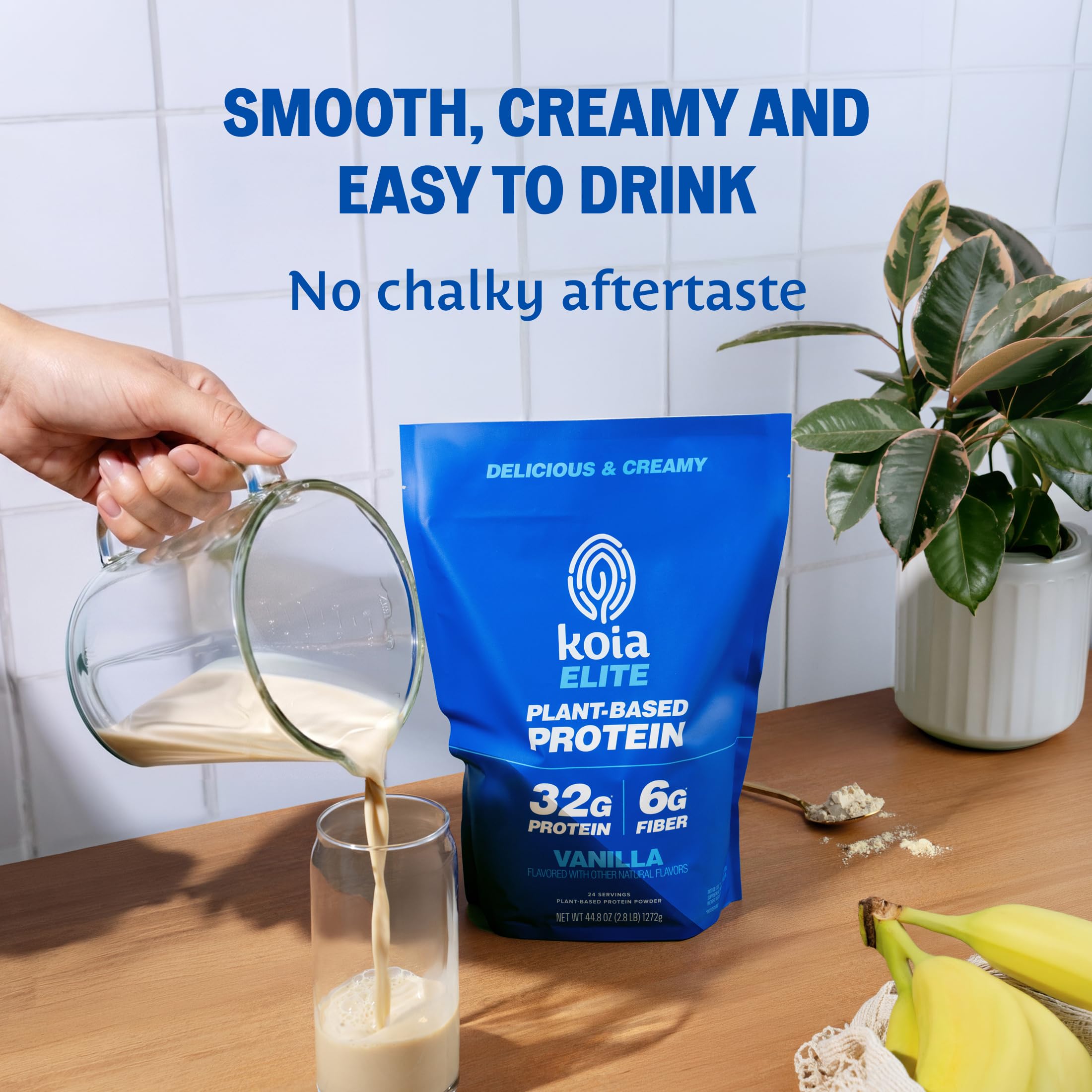 Koia ingredientes: proteína de guisante y fibra prebiótica natural