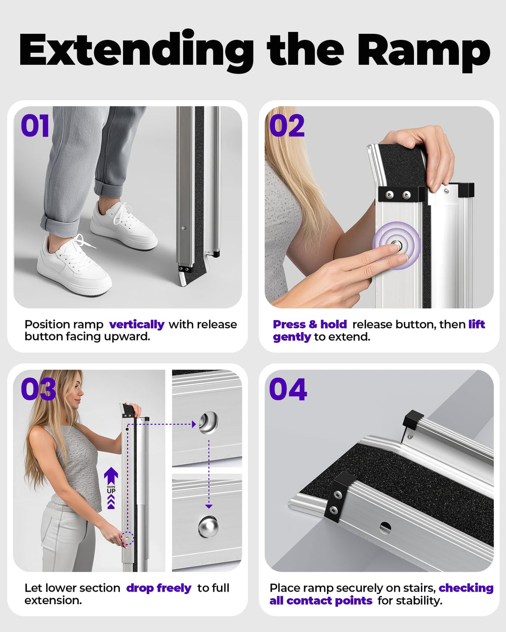 KOLOTOOL rampa en uso cargando una silla manual al vehículo con confianza