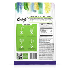 Konsyl comparación de tamaño con mano para visualizar 12 oz y porciones