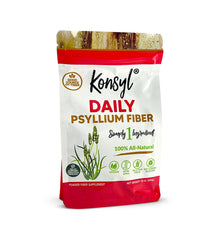 Konsyl frente del empaque mostrando 19 oz y sello resellable