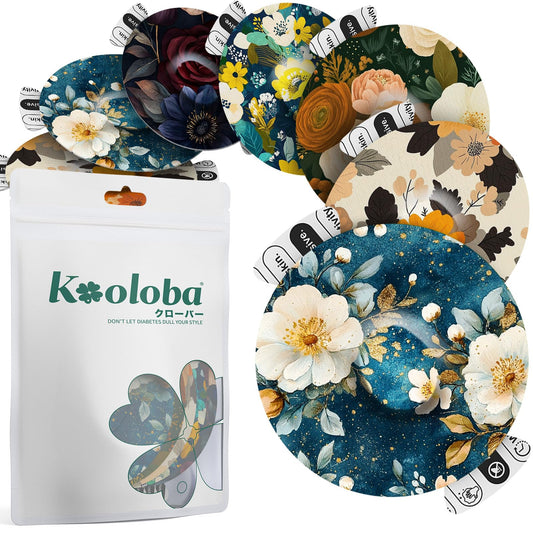 Kooloba empaque frontal mostrando 20 parches y ventaja de adhesión segura