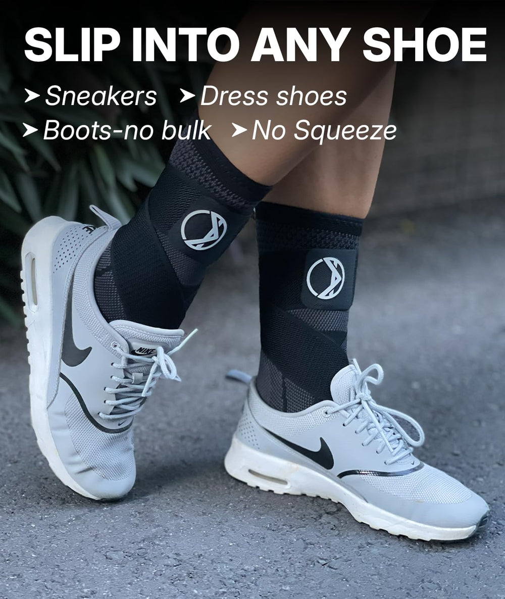 Koprez manguito dentro de zapatilla deportiva para uso cotidiano