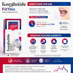 Korglutide película en mano lista para uso portátil y práctico