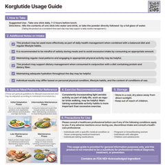 Korglutide stick mezclado en vaso con agua fría, disolución rápida