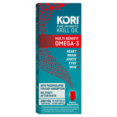 Kori Krill frente del envase mostrando la presentación y beneficios