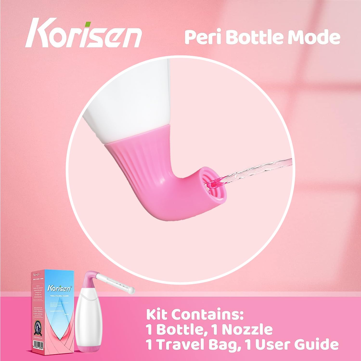Korisen comparación de tamaño junto a mano para escala, ideal para viajes