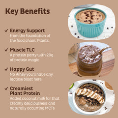 KOS polvo de proteína textura fina cacao orgánico para mezclas cremosas