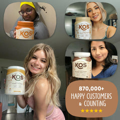KOS proteína usada en pancake casero para añadir proteína a recetas diarias