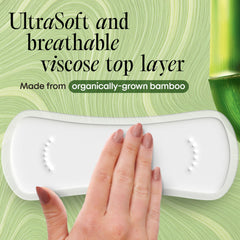 Kotex textura de la capa de viscosa de bambú, suavidad y transpiración