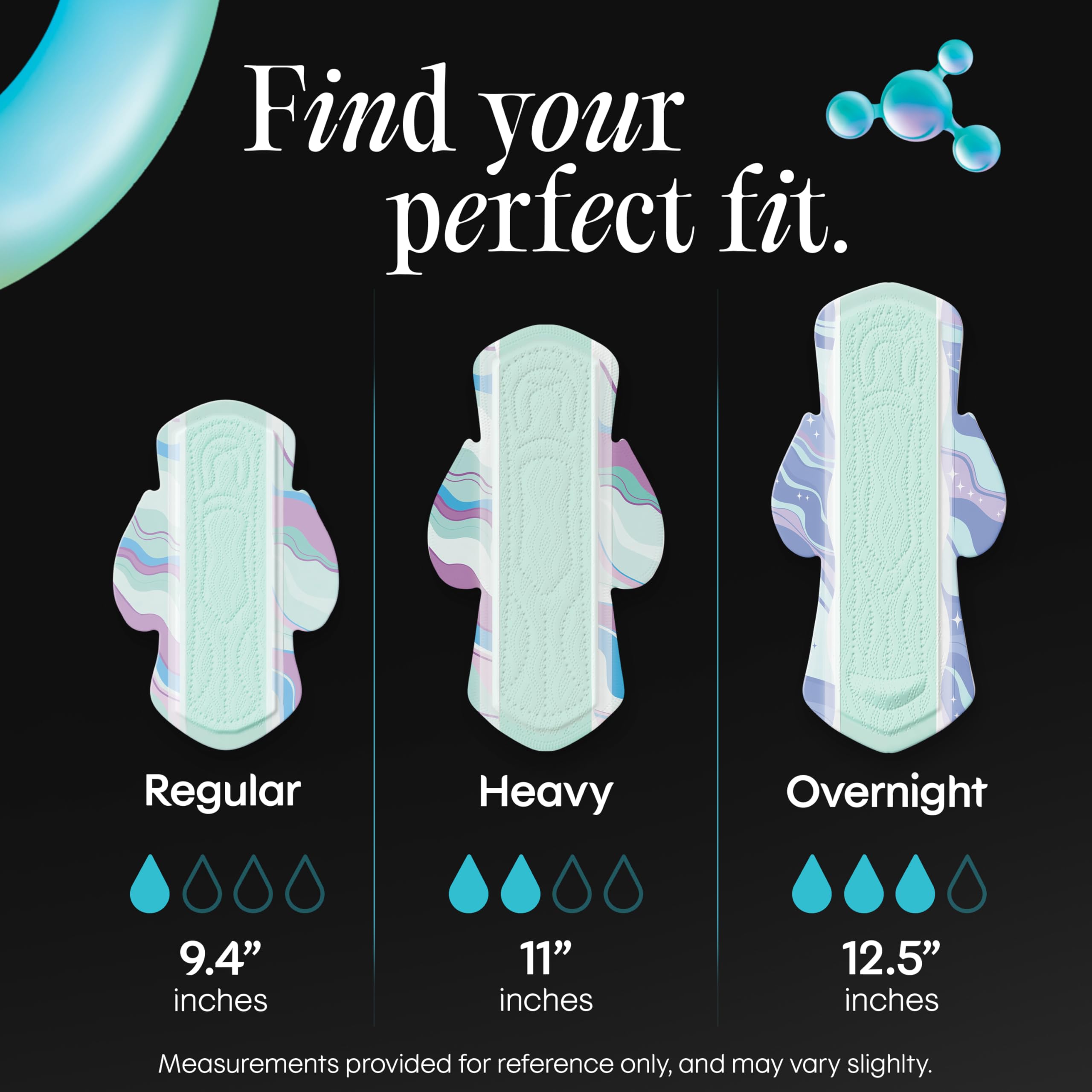 Kotex BioCare ilustración del Gravity Core que mejora absorción y sequedad