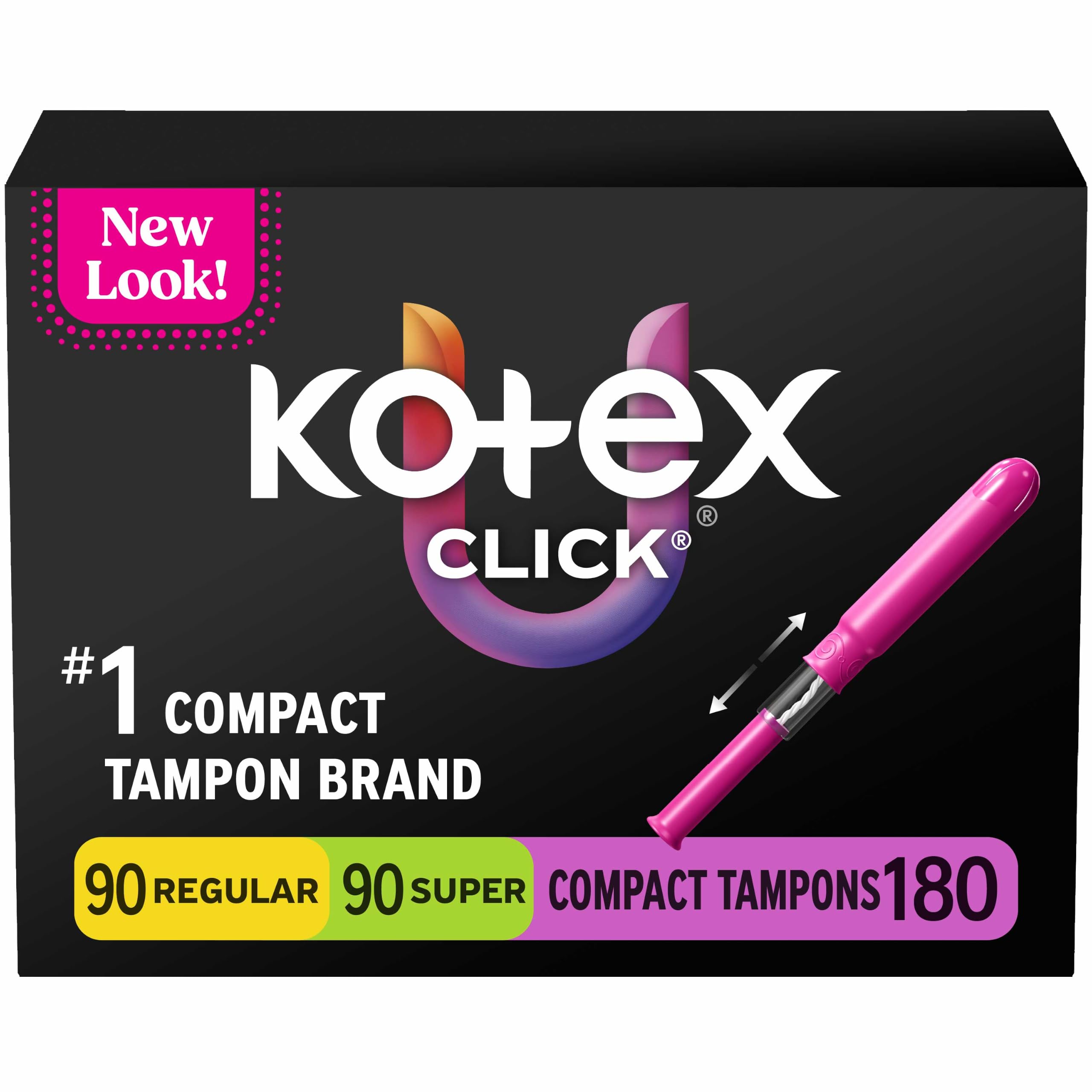 Kotex empaque frontal compacto mostrando multipack y conveniencia