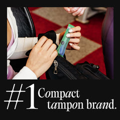 Kotex tampón Click mecanismo desplegado listo para protección completa