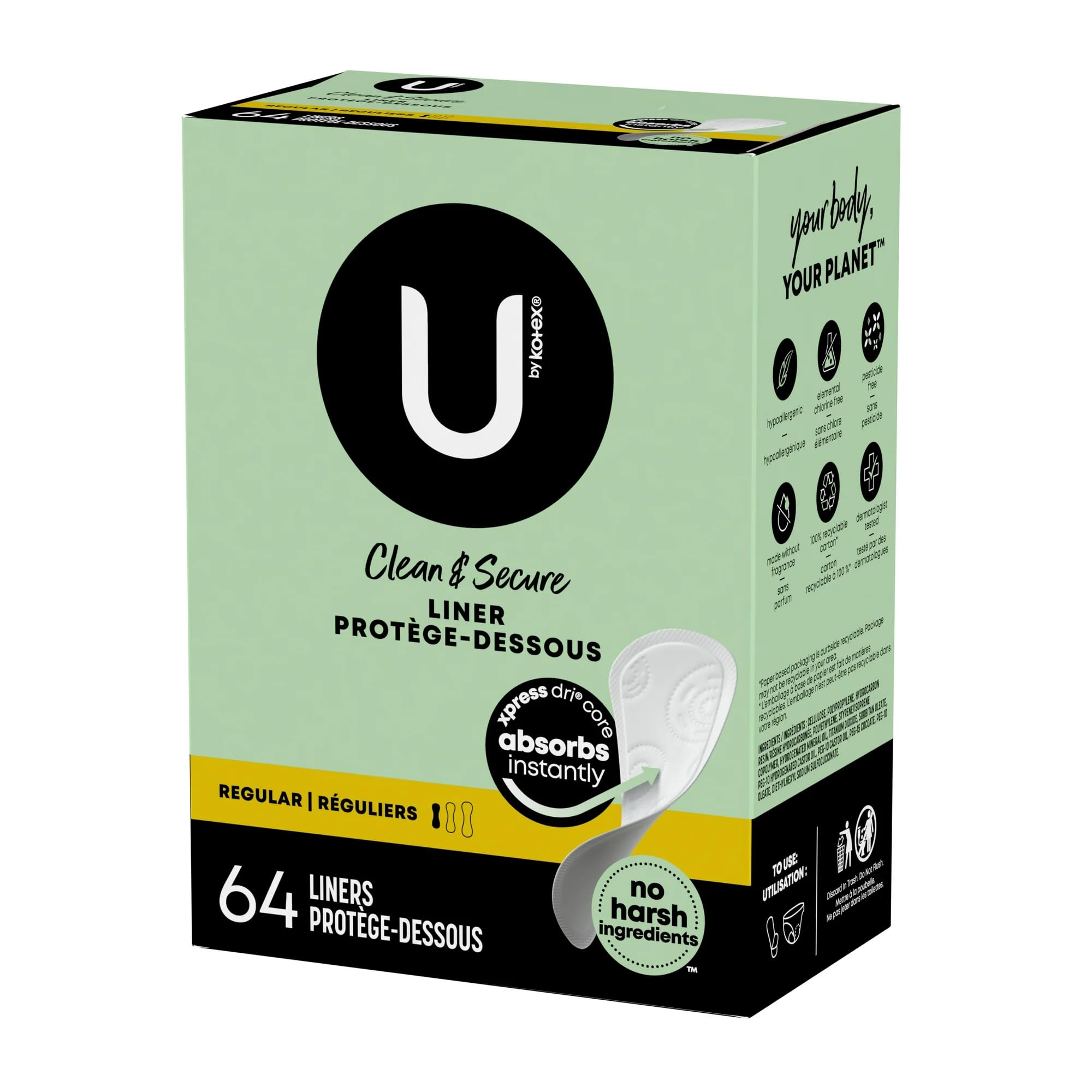 Kotex textura de cubierta suave que reduce rozaduras y aporta confort