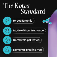 Kotex comparación de grosor ultradelgado para mayor comodidad