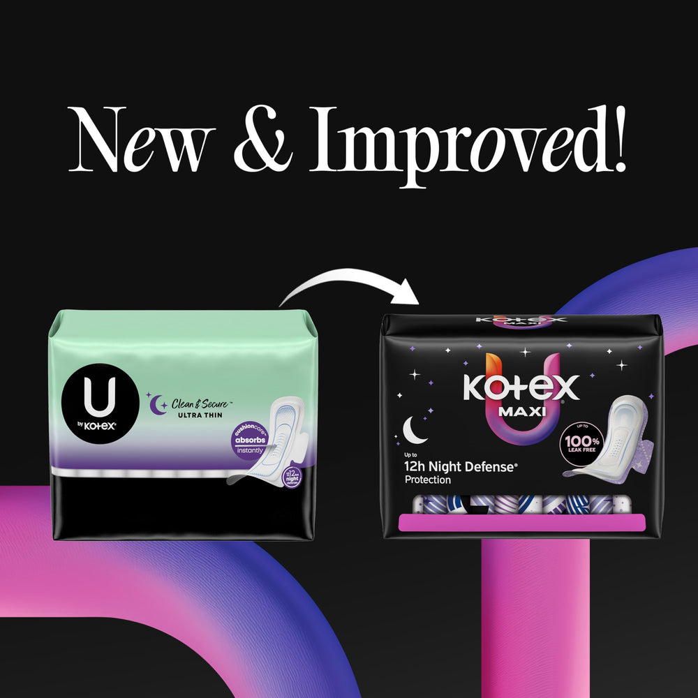 Kotex compresa abierta mostrando núcleo que dirige el fluido y evita fugas