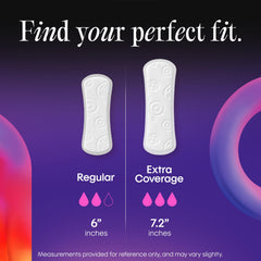 Kotex detalle del núcleo Xpress Dri que absorbe rápido y mantiene seca