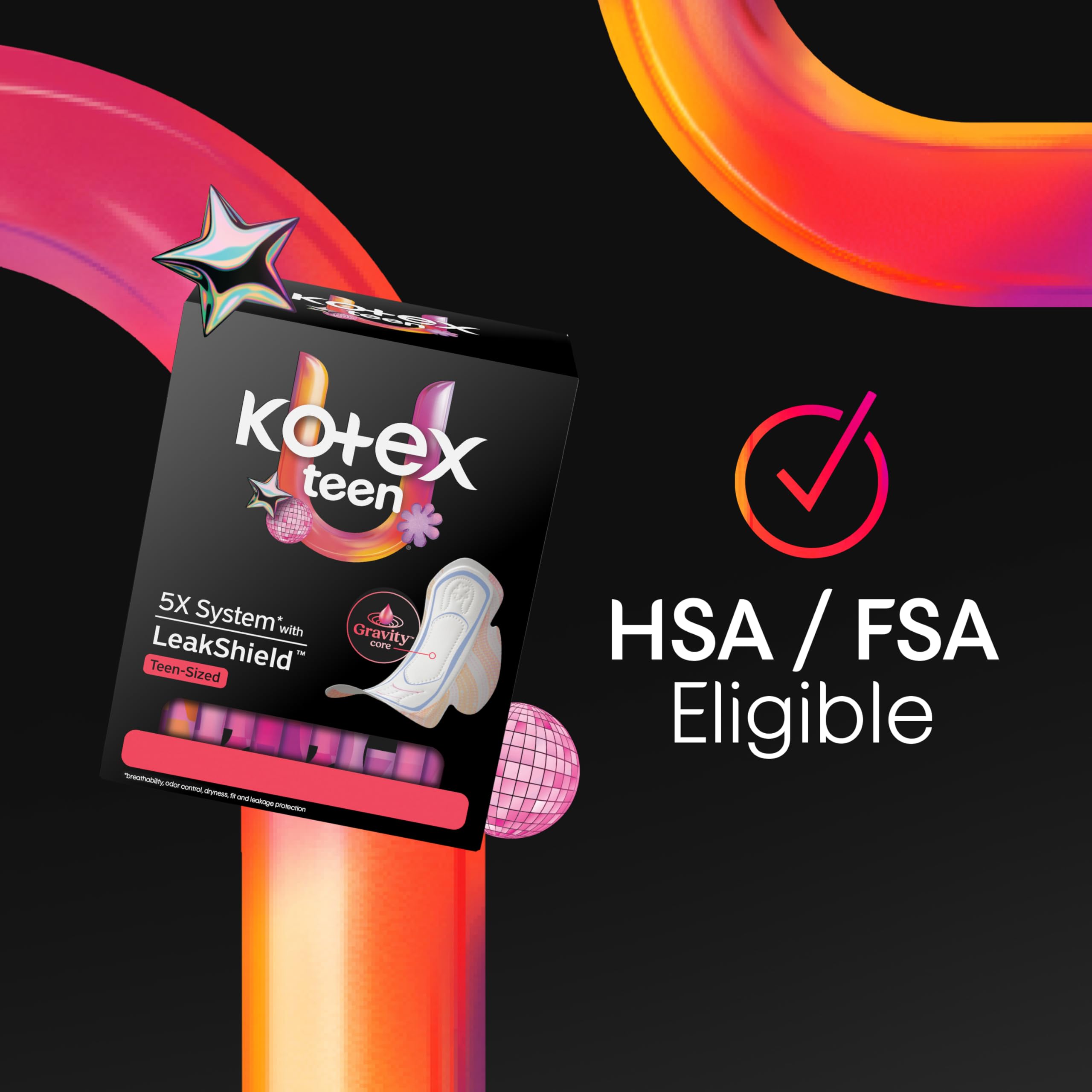 Kotex escena lifestyle adolescente activa con mochila y confianza