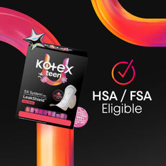 Kotex escena lifestyle adolescente activa con mochila y confianza