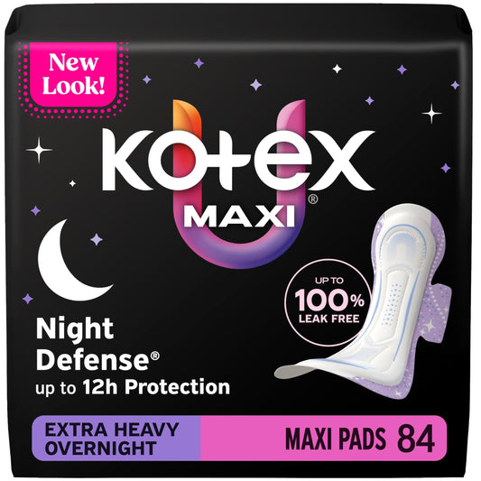 Kotex empaque frontal 84 unidades mostrando valor y conveniencia