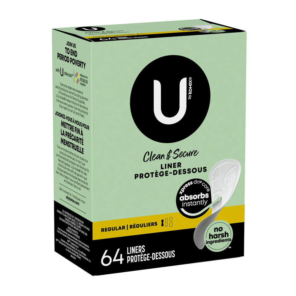 Kotex protector individual delgado con adhesivo para fijación segura