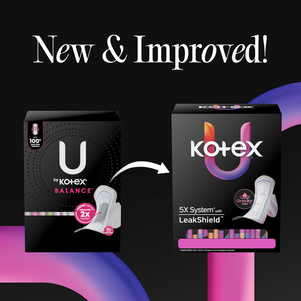 Kotex textura de la capa superior transpirable para mayor frescura
