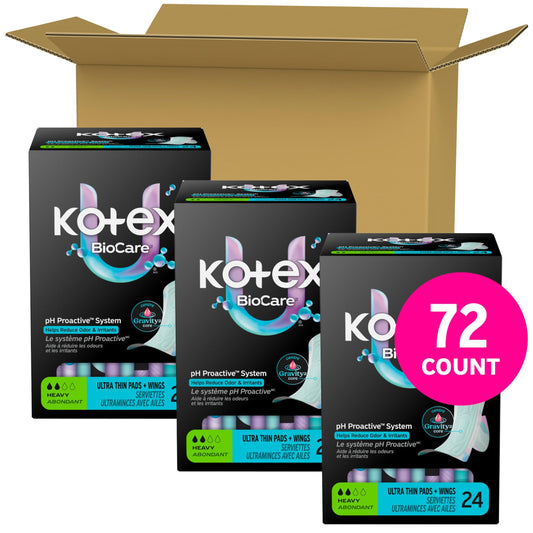 Kotex primer plano de textura Gravity Core que mejora absorción rápida