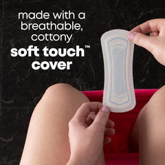 Kotex U Balance textura superior suave que mejora ventilación y confort