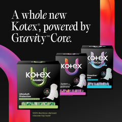 Kotex etiqueta con información sin fragancia y elegibilidad FSA