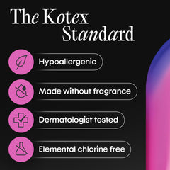 Kotex toalla en bolso lista para uso y conveniencia fuera de casa