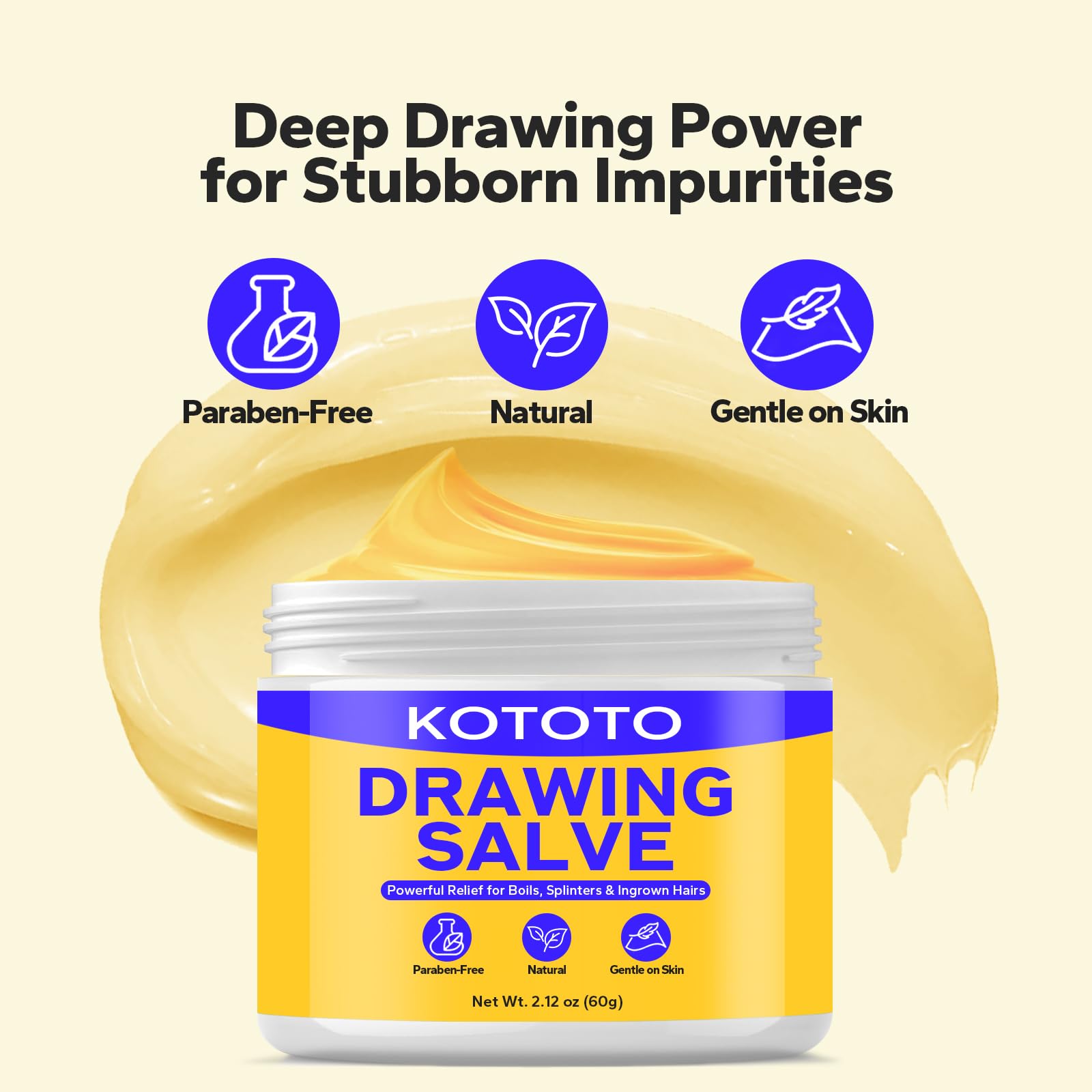 Kototo textura cremosa en cuchara mostrando absorción rápida