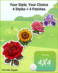 KOVOQ primer plano de la textura floral mostrando acabado duradero