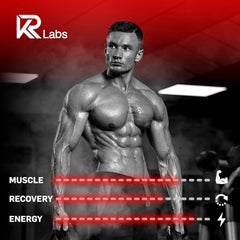 KR Labs estilo de vida con botella y mochila, beneficio de portabilidad