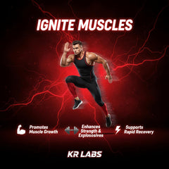 KR Labs gomita cortada mostrando interior y pureza del whey isolate