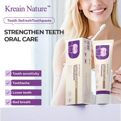 Kreain Nature tubo abierto con pasta visible y textura suave que facilita limpieza delicada