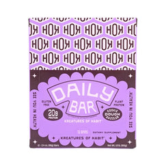 Kreatures of Habit primer plano chips de chocolate y puffs crujientes