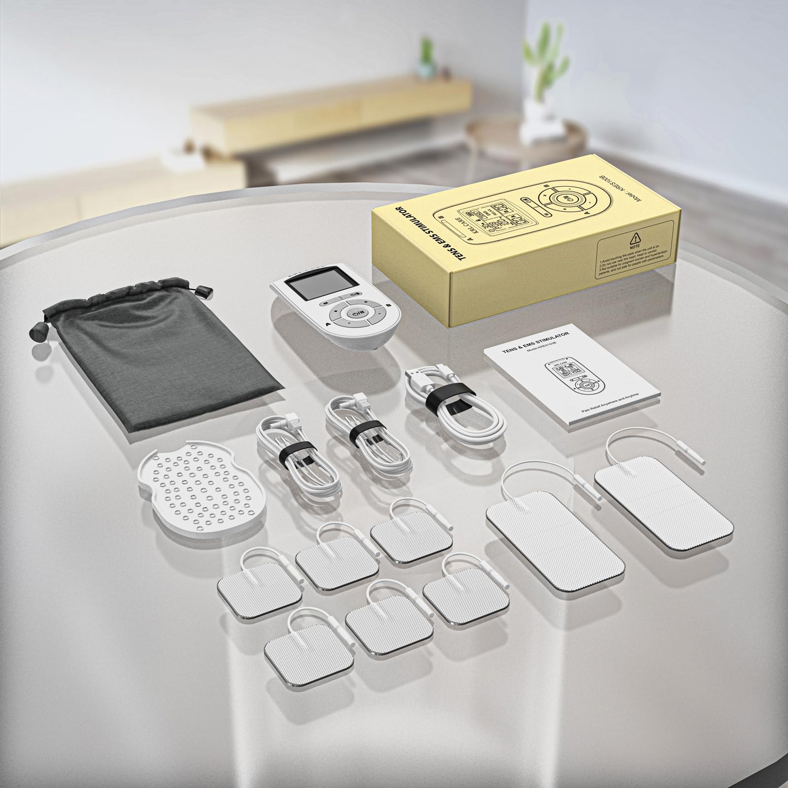 KRL.CARE comparación tamaño junto a smartphone, diseño compacto y portable