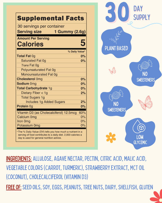 Frasco Krunchy Kids con aceite MCT de coco para absorción óptima