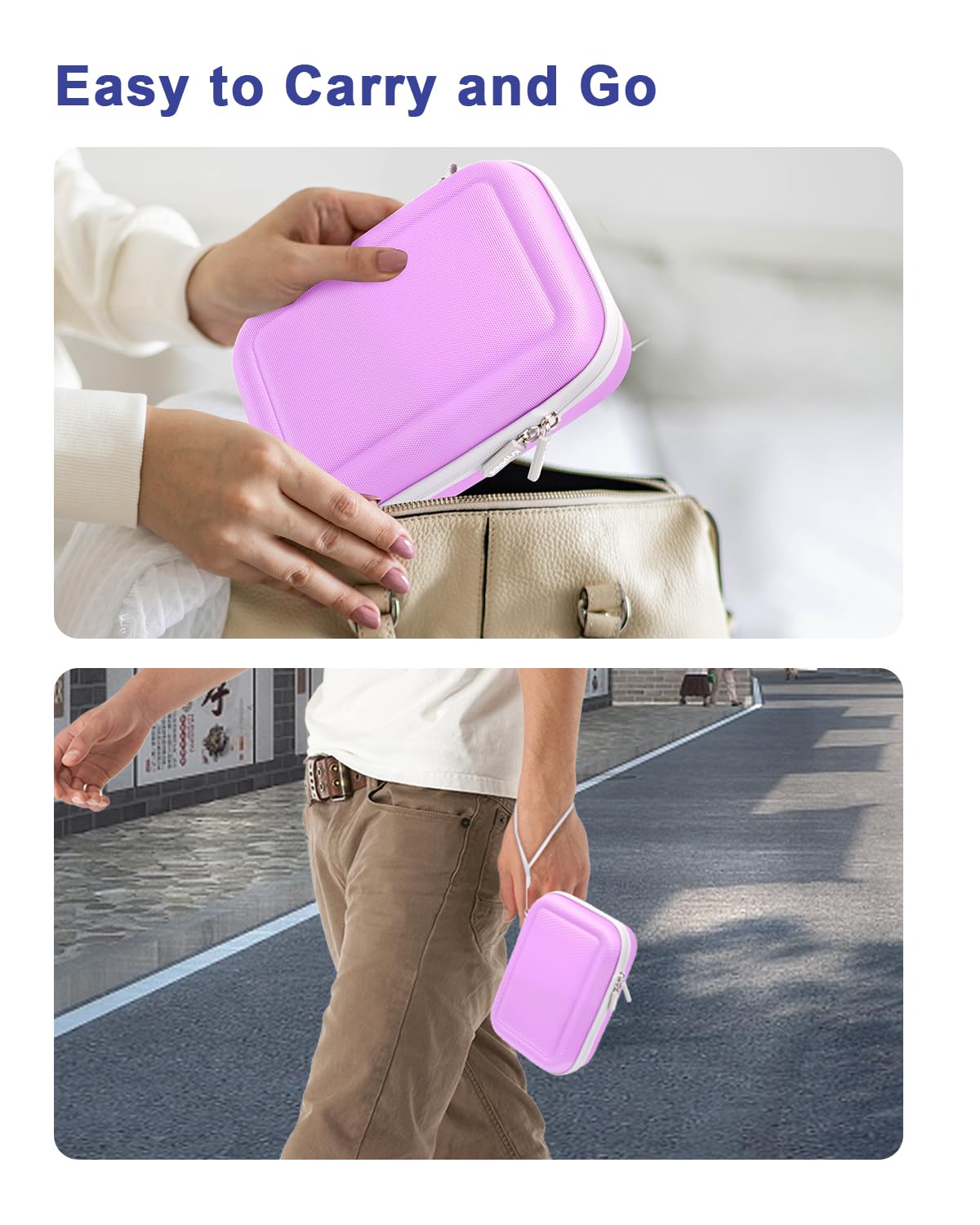 Krypthos cremallera doble y lanyard para acceso rápido y transporte seguro