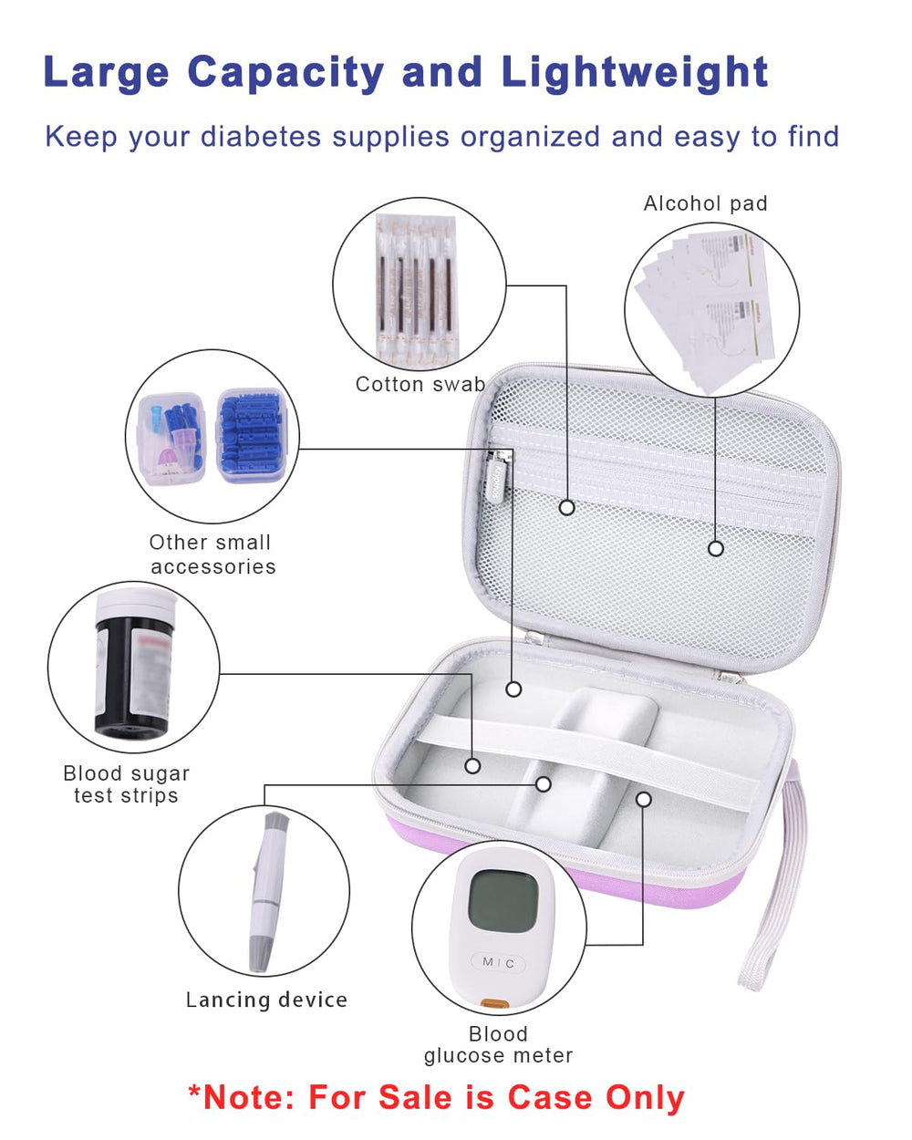 Krypthos interior organizado con bloque separador y bolsillo de malla