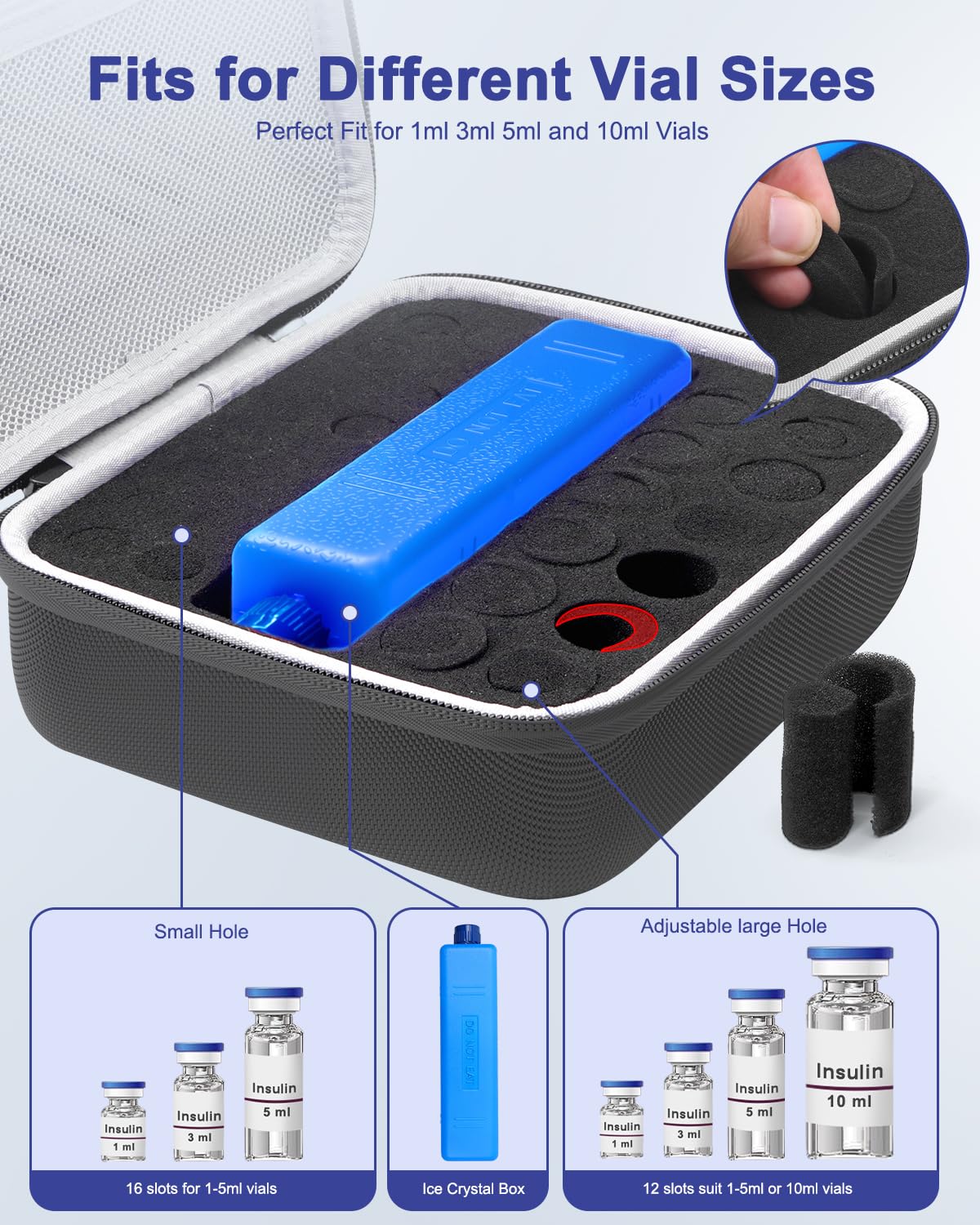 Krypthos interior mostrando 28 viales ordenados para fácil acceso
