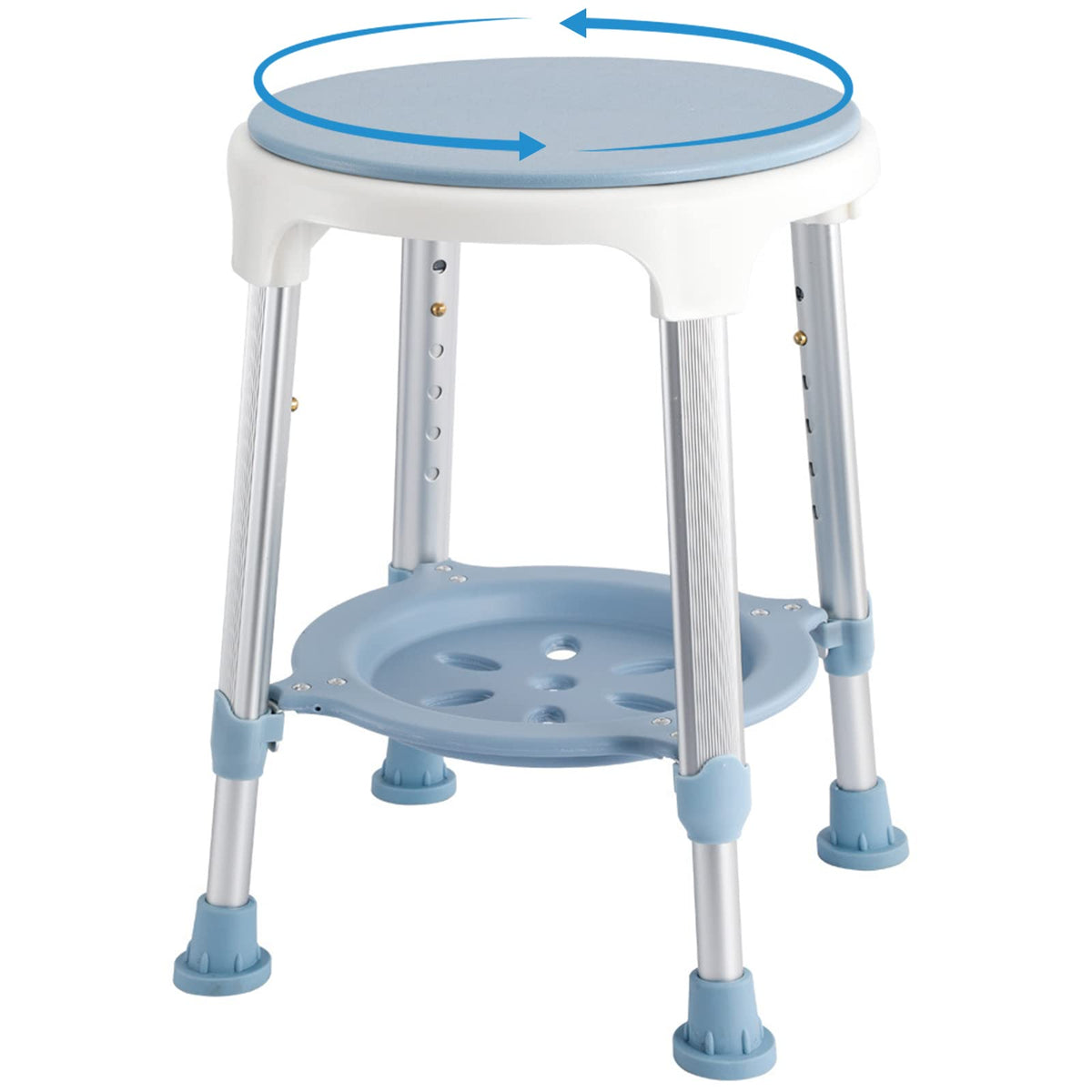KSITEX asiento frontal en ducha mostrando estabilidad y confort