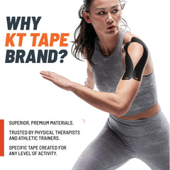 KT Tape en ambiente de gimnasio mostrando uso práctico y movilidad segura