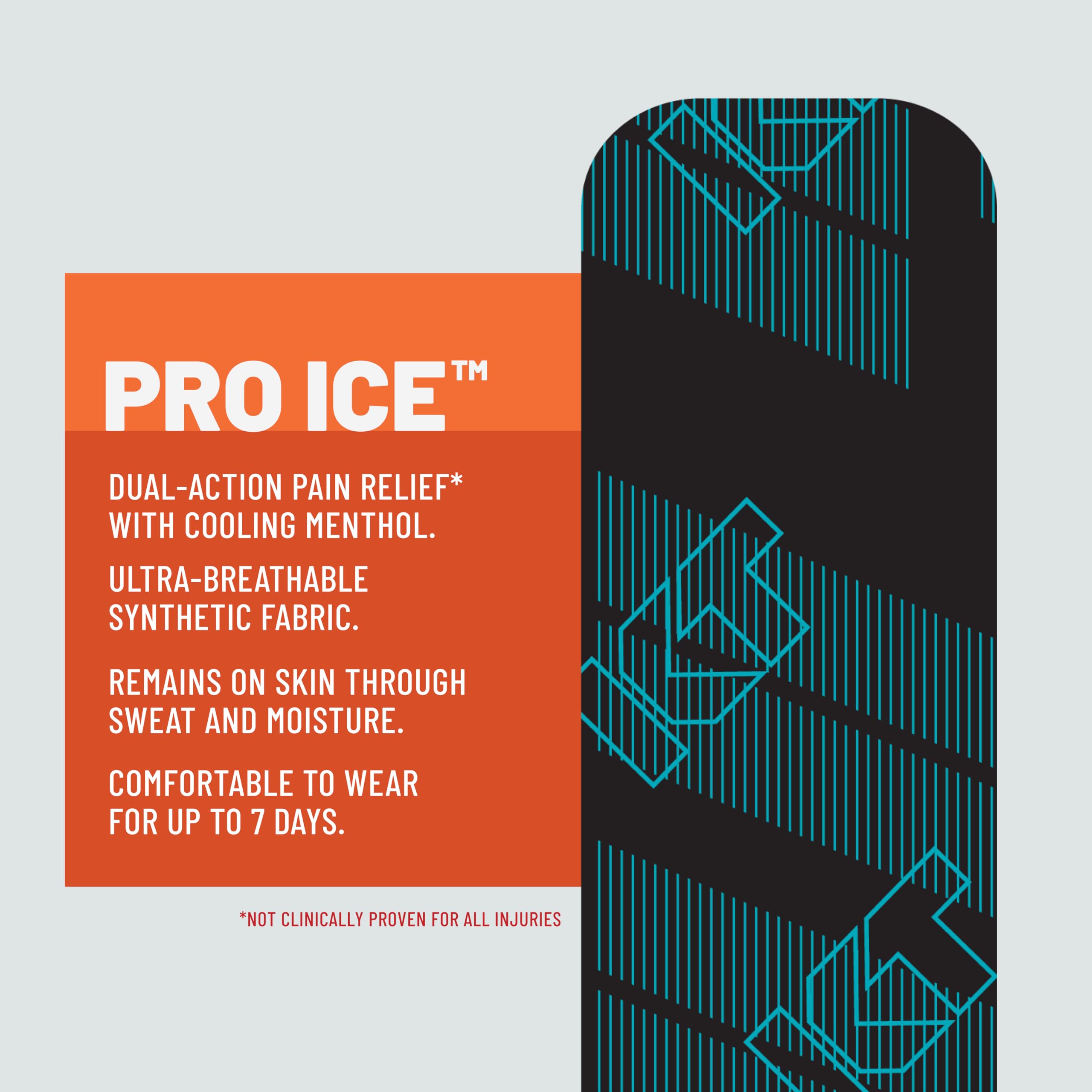 KT Tape Pro Ice aplicado en rodilla para soporte y movimiento seguro