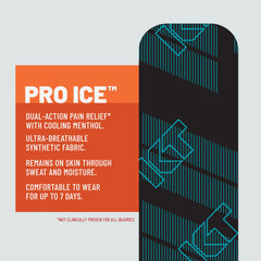 KT Tape Pro Ice aplicado en rodilla para soporte y movimiento seguro