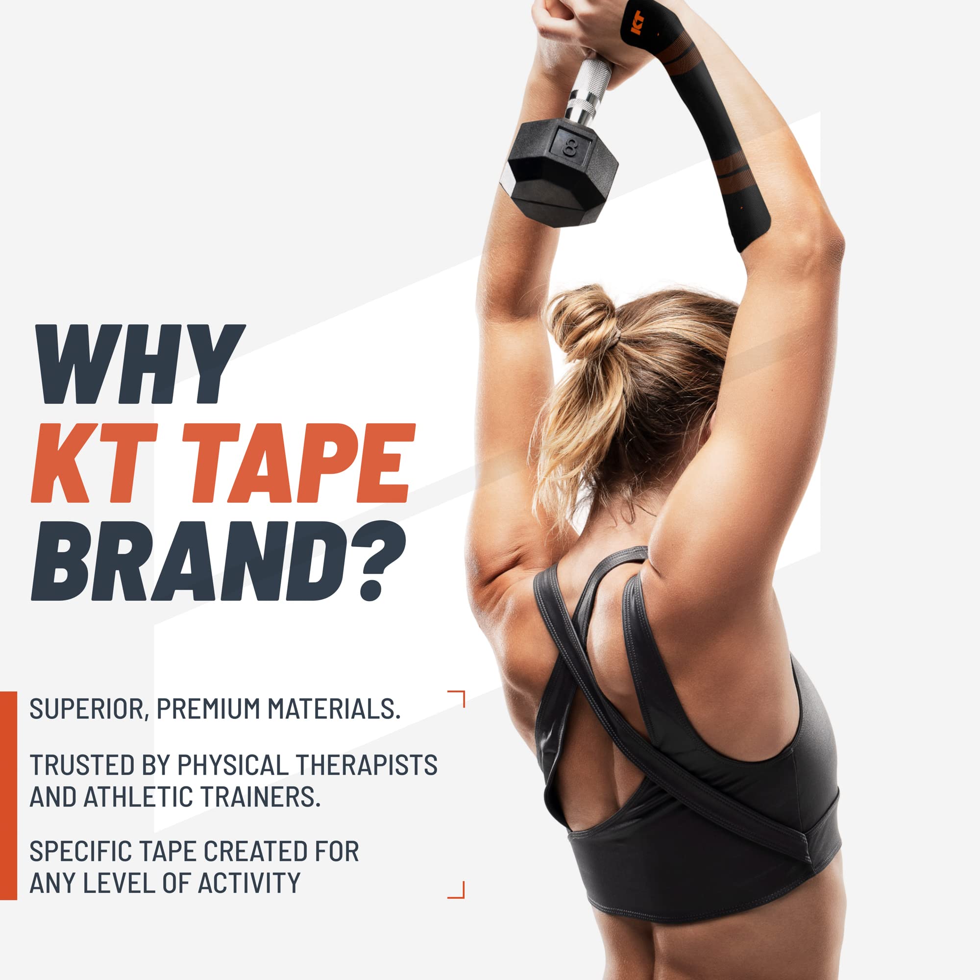KT Tape Pro textura en primer plano, fibras sintéticas resistentes